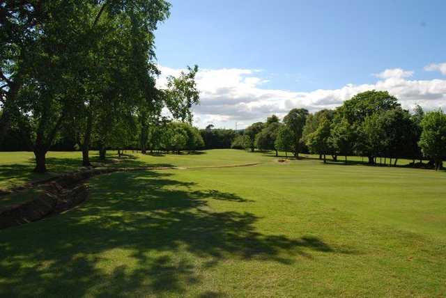 Narrow treelined fairway to enjoy at Holywood