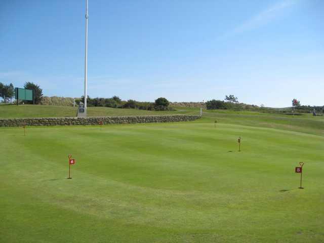 The putting green at Abersoch GC