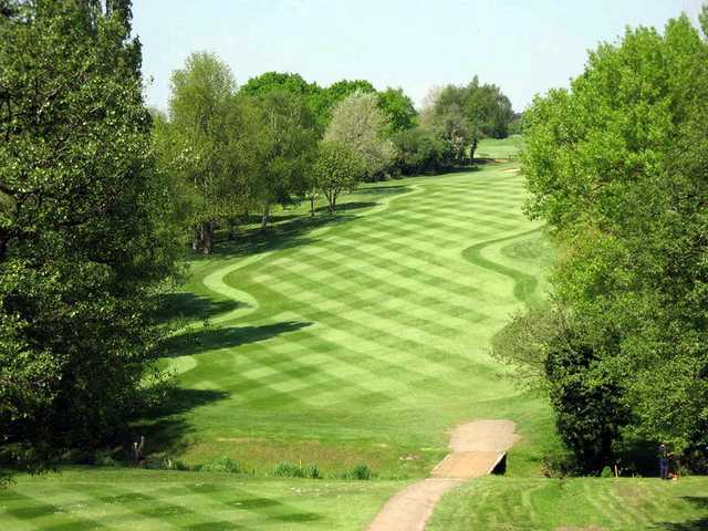 A view down a fairway from Oxford GC