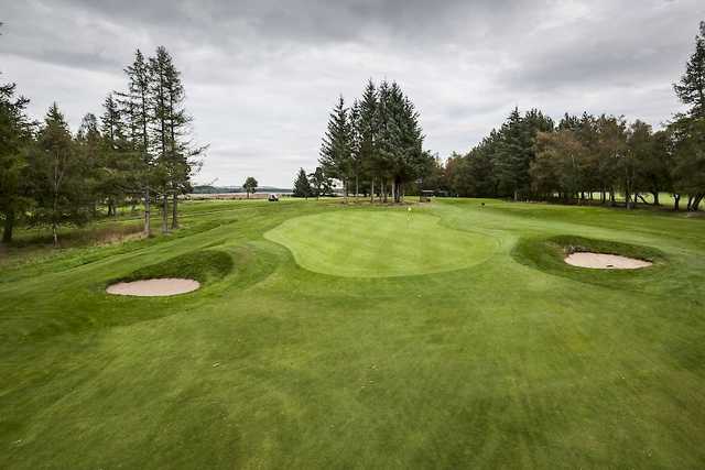 The 16th green approach at Alyth Golf Club