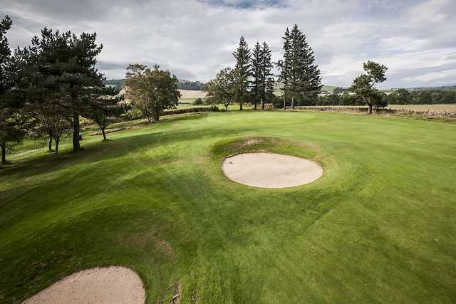 A view of the 9th green on the Alyth Golf Course