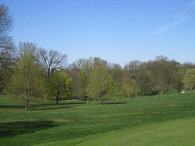 A view from green #12 towards holes 10, 11 and 13