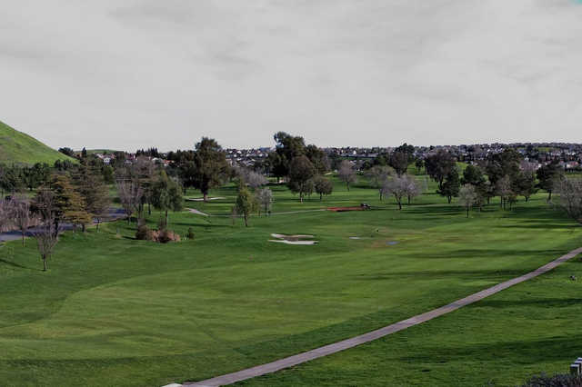 A view of a fairway at Lone Tree Golf Course