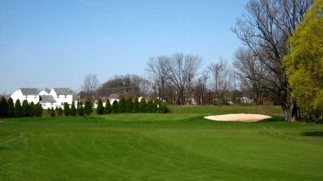 A view from Landis Creek Golf Club with the clubhouse in background