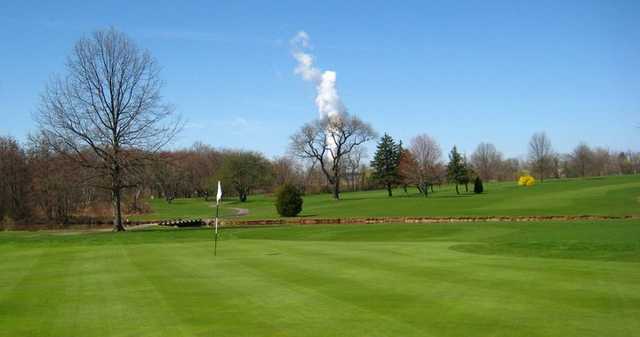 A view of a  green at Landis Creek Golf Club