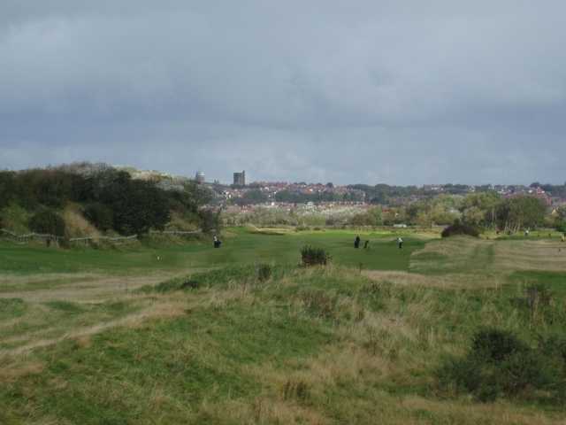 A view down the fairway at Leasowe