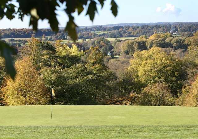 16th green from Hennerton with picturesque views over the Thames Valley 