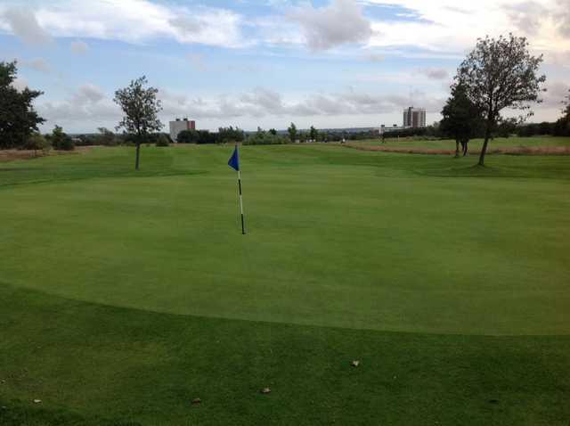The 9th green and fairway at Newcastle United Golf Club