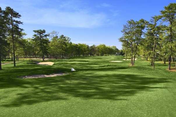 A view of green #10 at Mays Landing Golf Club