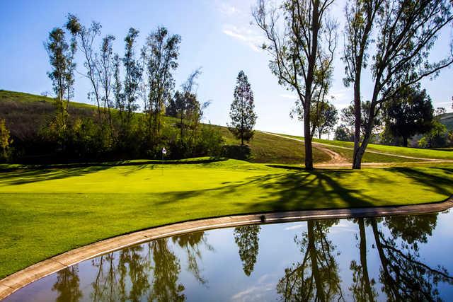 View of a green from the South course at Los Serranos Golf & Country Club