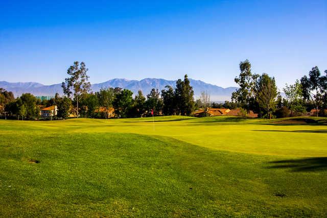 View of a green from the North course at Los Serranos Golf & Country Club
