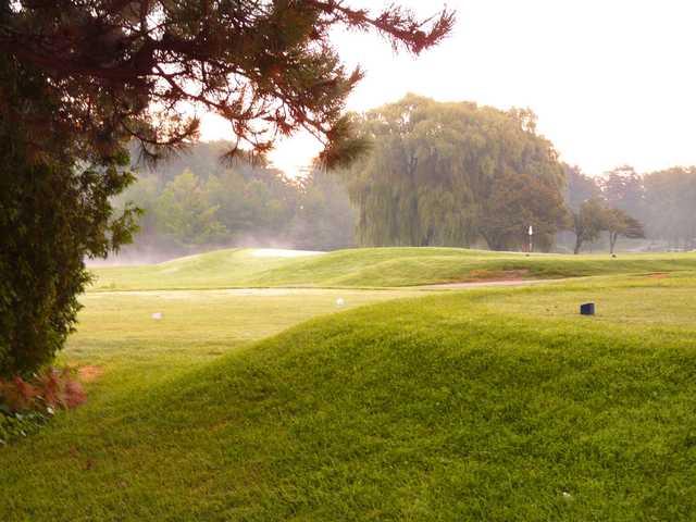 A view from a tee at Burlington Springs Golf Club