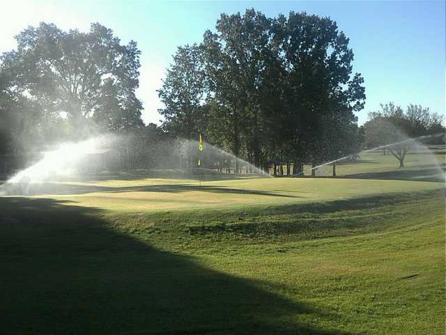 A view of a green at Thunderbird Country Club