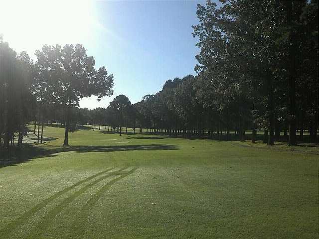 A sunny day view of a fairway at Thunderbird Country Club