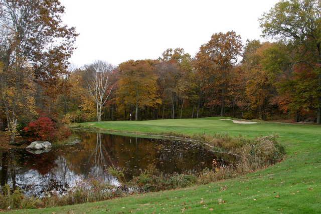 A fall view of a green at Black Hall Club