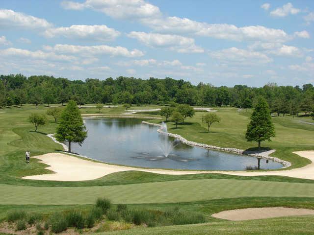 View of the 9th and 18th holes at Covered Bridge Golf Club