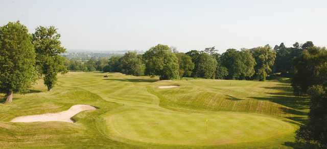 Looking back from a green at Hawkstone Park Golf Club