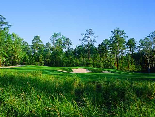 View of a bunkered green at Eagle's Pointe Golf Club