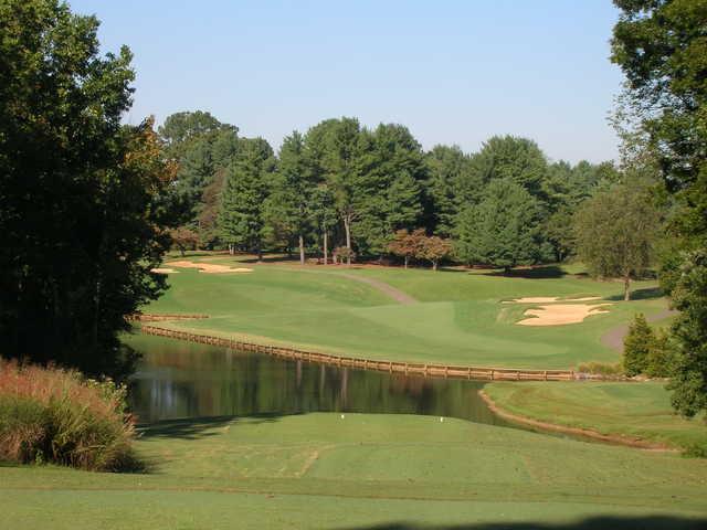 View of the 5th hole from the Championship Course at Tanglewood Golf Club