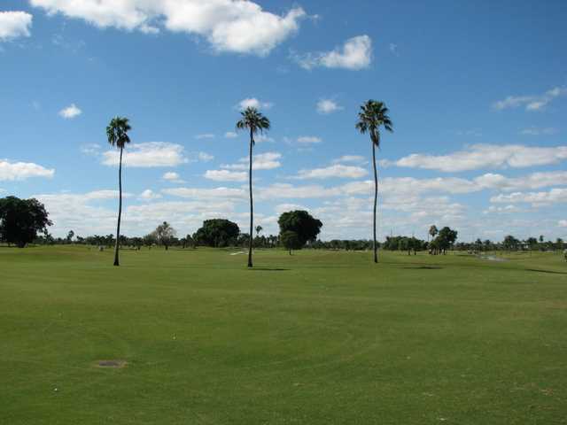 A sunny day view from Melreese Golf Course at International Links