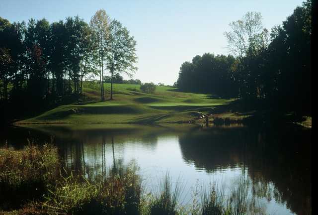Water come into play on several holes at Oak Valley Golf Club