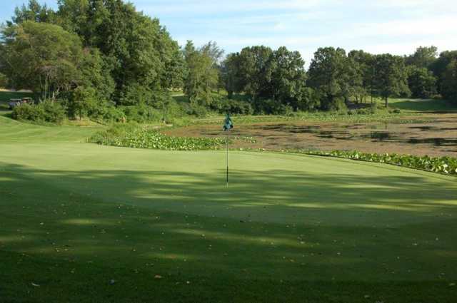 View of the 16th green at Thornapple Creek Golf Club