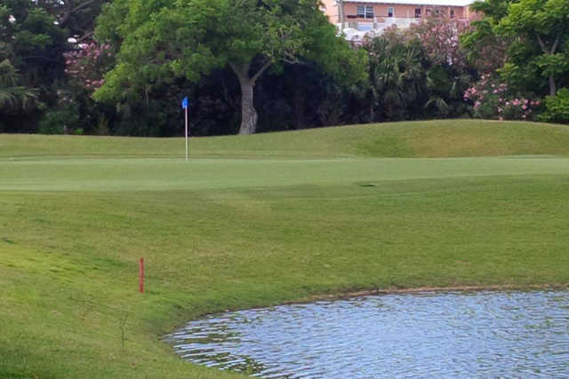 A view of the 1st green at Port Royal Golf Course