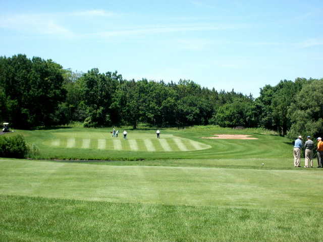 A view of a green from Highland Woods Golf Course.