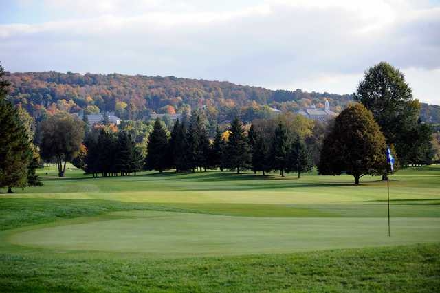 A view of hole #12 at Seven Oaks Golf Club.