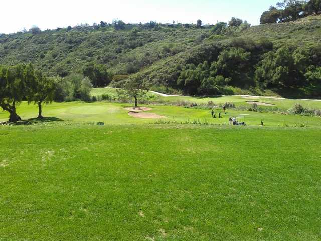 A view from the 1st tee at Tecolote Canyon Golf Course