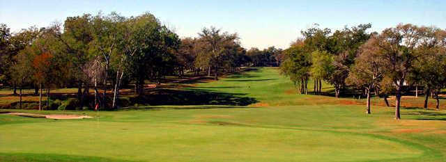 Looking back from a green at Quail Valley Golf Course