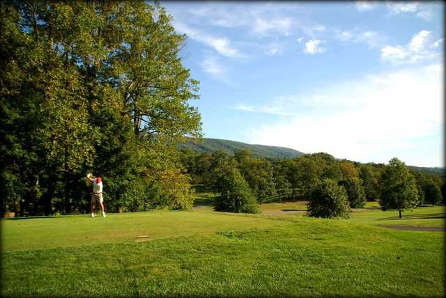 A view of tee #12 at Old Course from The Homestead Resort
