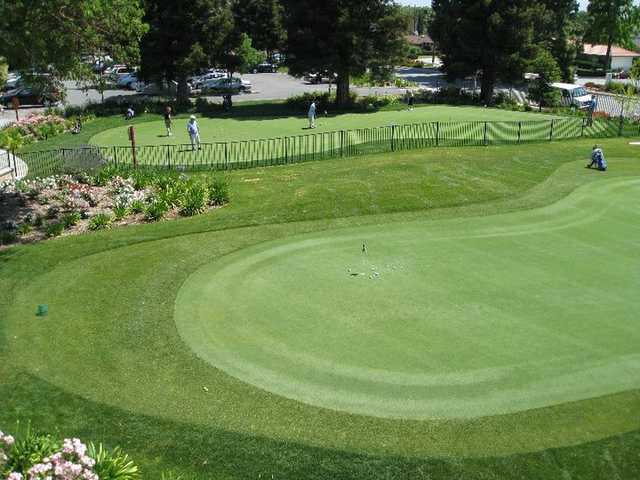 A view of the practice area at Pruneridge Golf Course