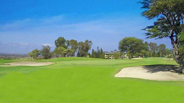 A view of hole #15 at Waikoloa Village Golf Club