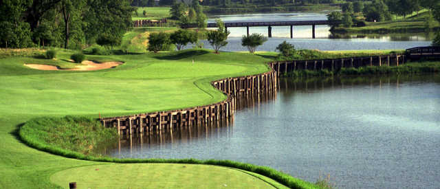 View of a green at Orchard Valley Golf Course