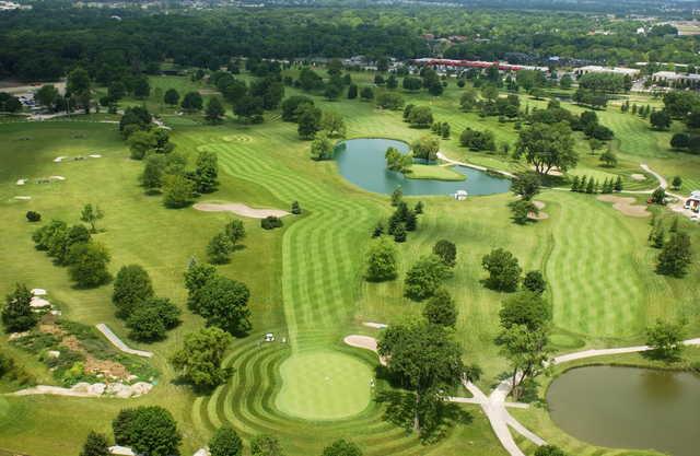 Aerial view from Inwood Golf Course