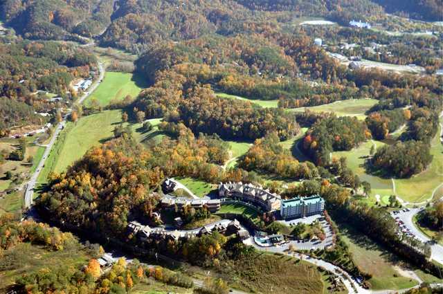 Aerial view of the Gatlinburg Golf Course