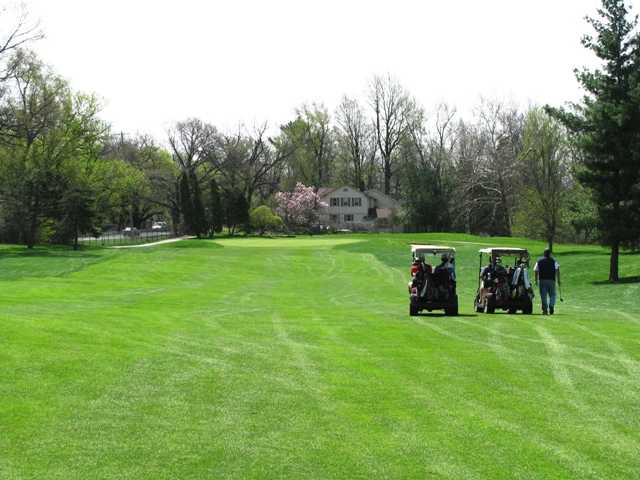 A spring view of a fairway at Highlands Golf Club
