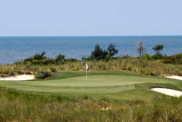 A view of green #4 at Nicklaus Course from Bay Creek Resort & Club