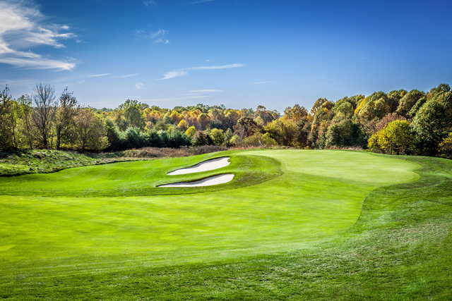View of the 17th green at Hampshire Greens Golf Course