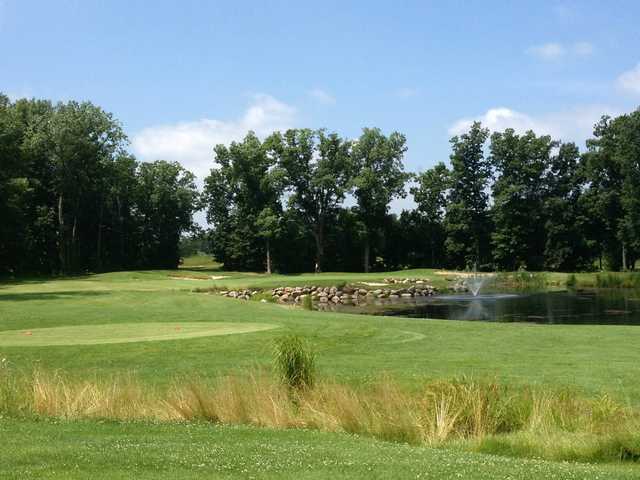 A view of hole #17 at Coyote Preserve Golf Club