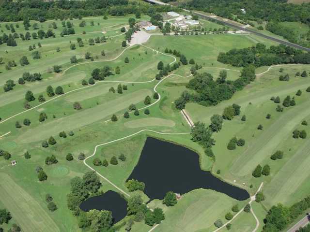 Aerial view of the Arkansas City Country Club