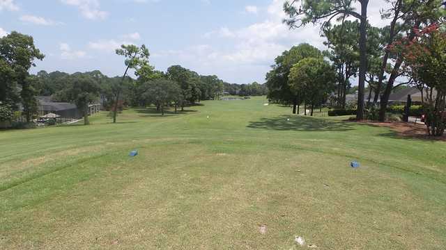 A view from a tee at Hidden Hills Golf Course