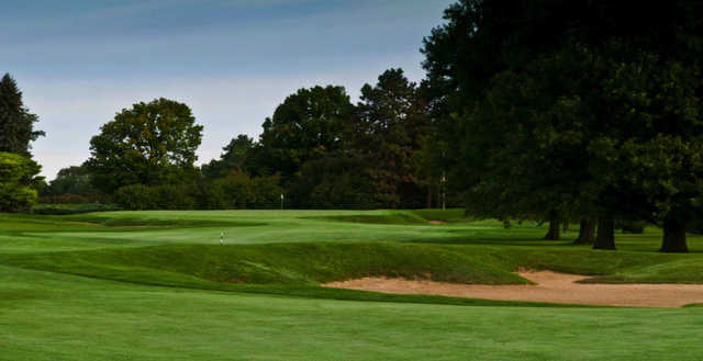 View of a green from The West course at Forest Akers Golf Course