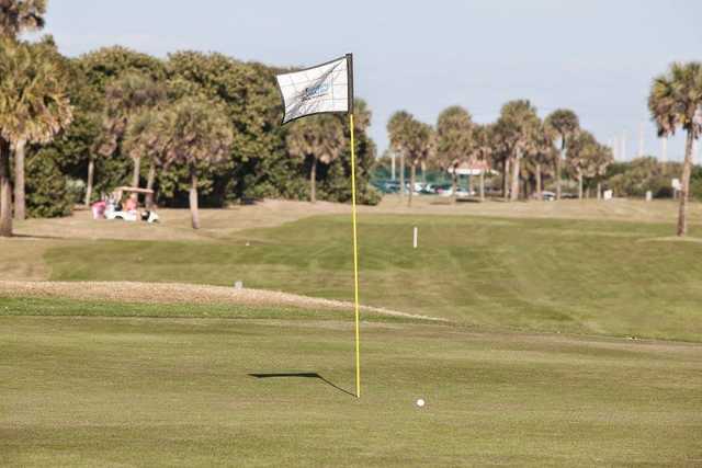 A view of a green at Spessard Holland Golf Course