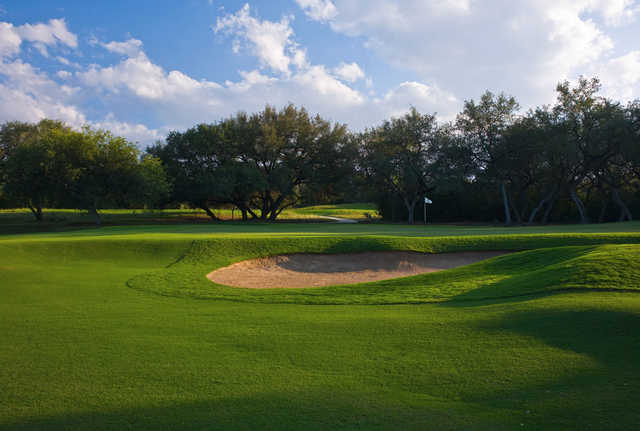 A view of a hole at Hill Country Golf Club