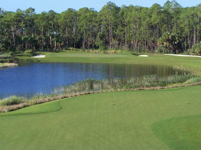 A view of green #14 at TPC Treviso Bay