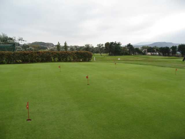 The putting green at Llandudno Maesdu Golf Club