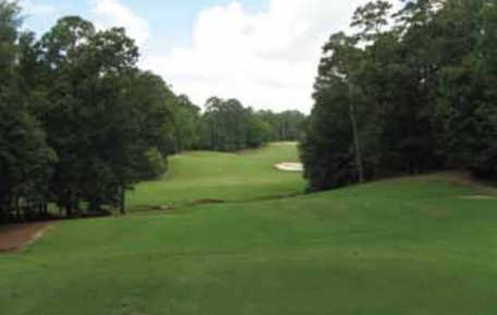 A view from a tee at The Azaleas from Dancing Rabbit Golf Club