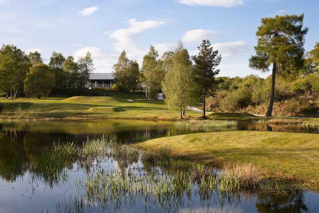 A view from the back of the 1st tee at Dougalston Golf Club